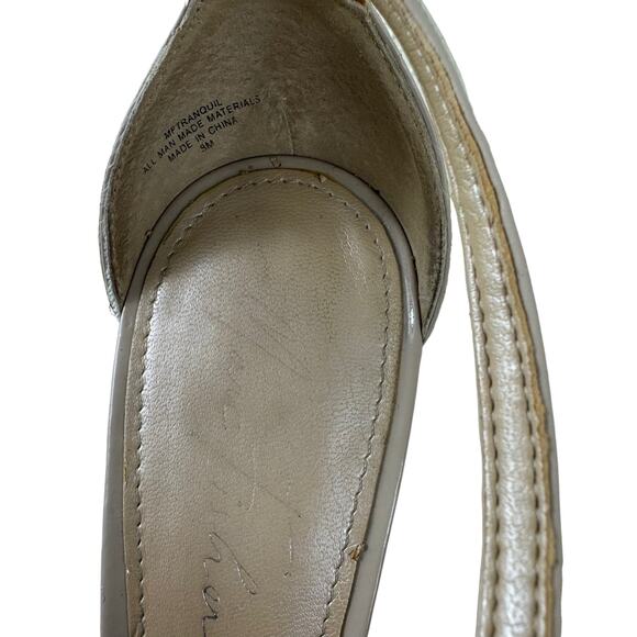 Marc Fisher Nude Tan Open Toe Ankle Strap Stiletto Platform Heels Size 8M - Picture 5 of 8